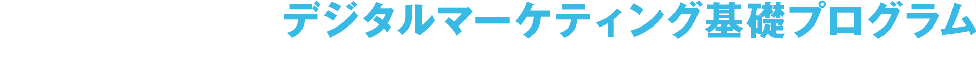 デジマナ　デジタルマーケティング基礎プログラム　デジタル時代を生き抜くための基礎知識を、業界トップクラスの講師が動画で講義！